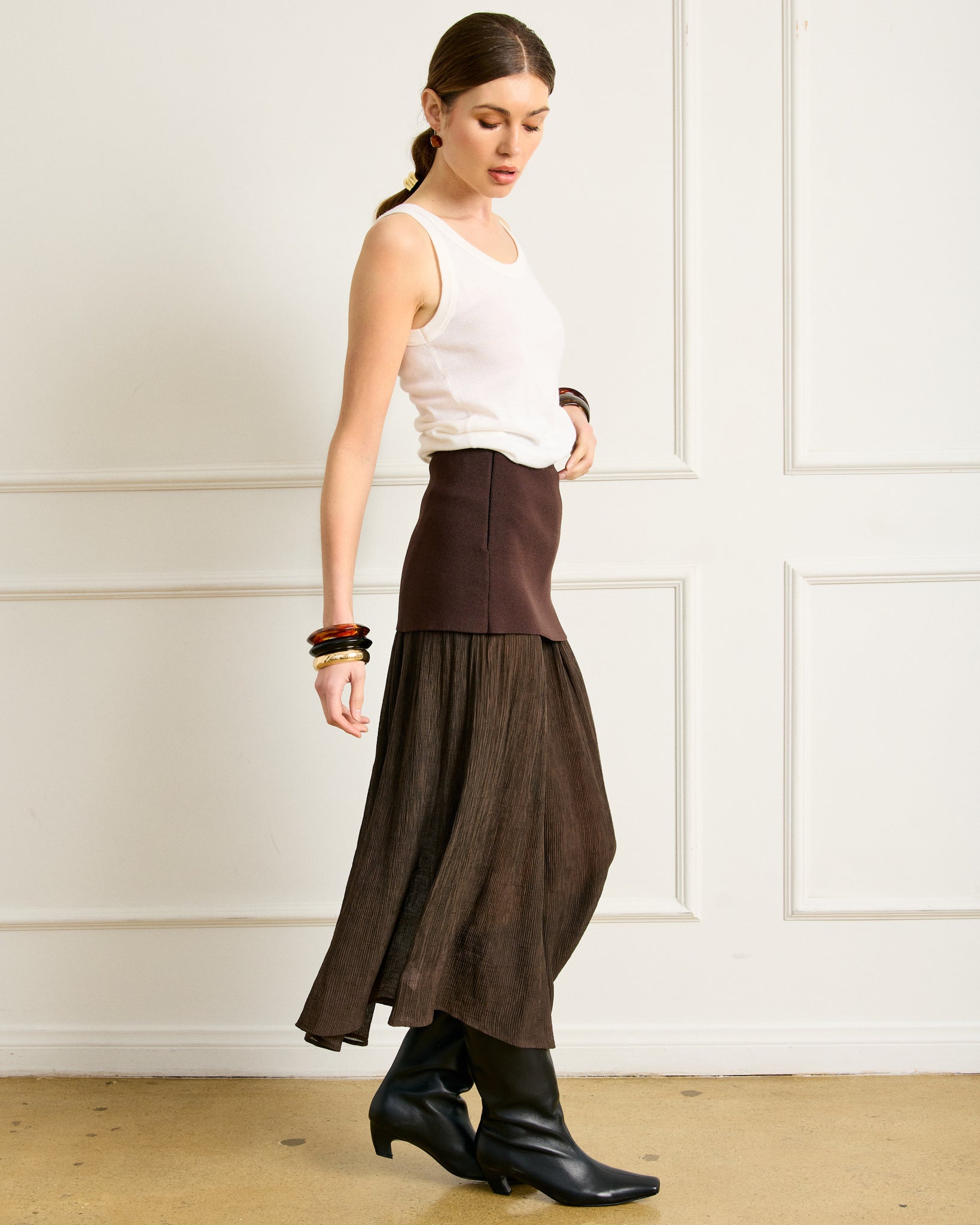 RHONE MIX-MEDIA SKIRT