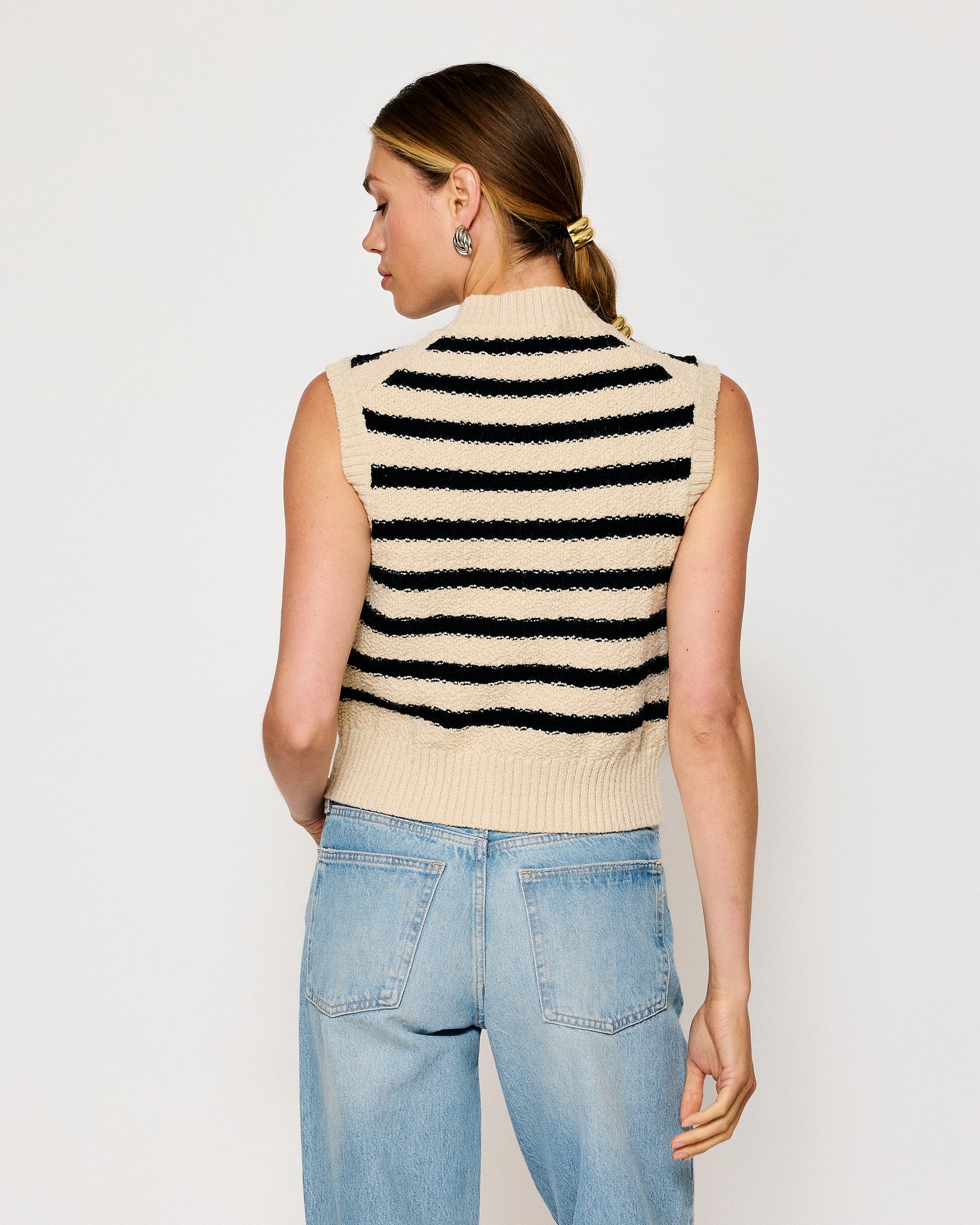 MIRI STRIPED SWEATER VEST