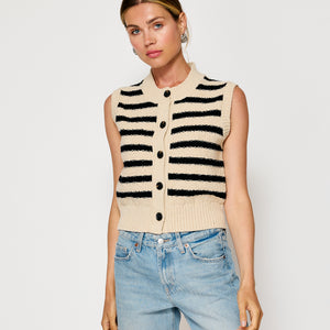 MIRI STRIPED SWEATER VEST