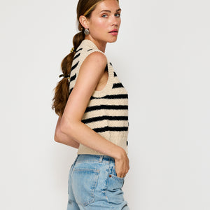 MIRI STRIPED SWEATER VEST