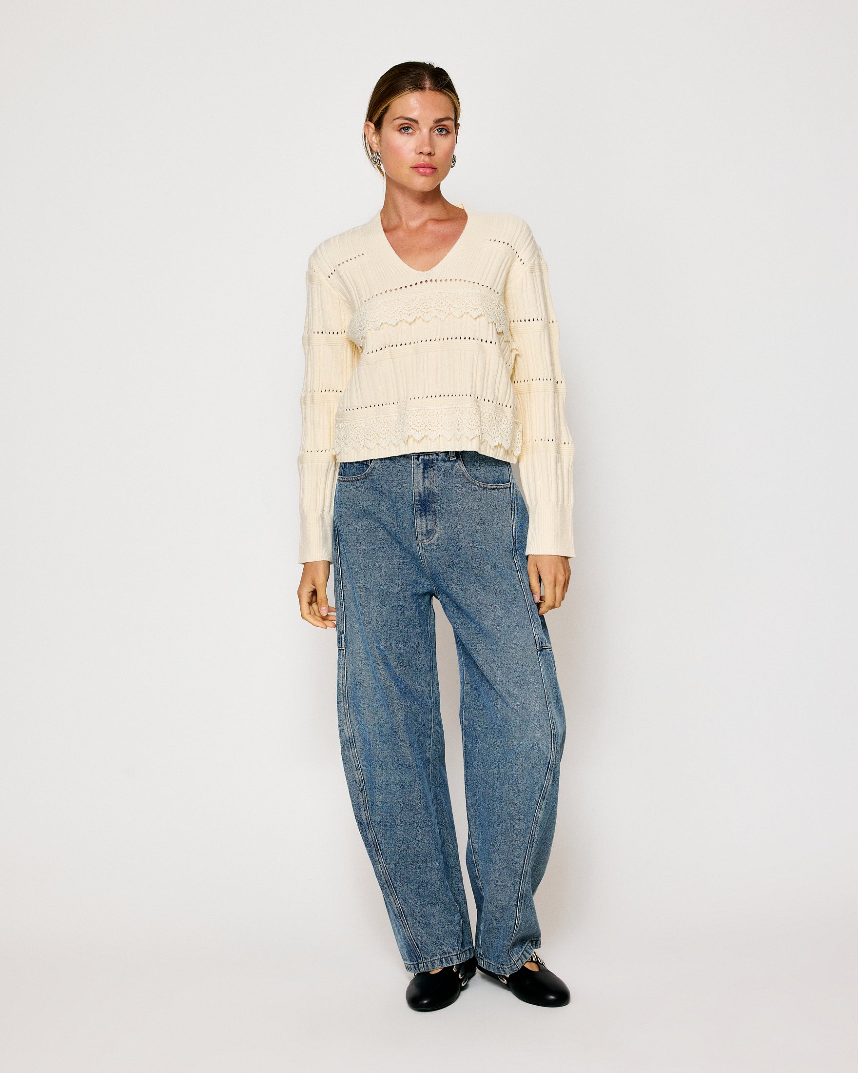 トップス theredthread S layered dolman knit THEREDTHREAD / ザレッドスレッド】S layered dolman knit