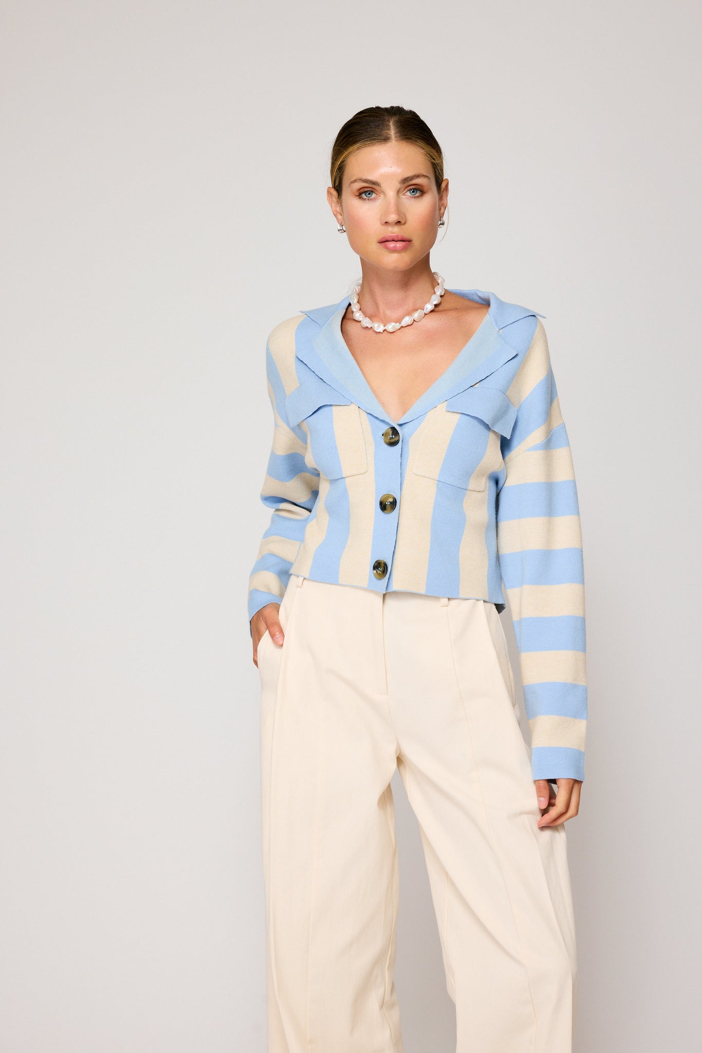 BRADLEY STRIPED CARDIGAN