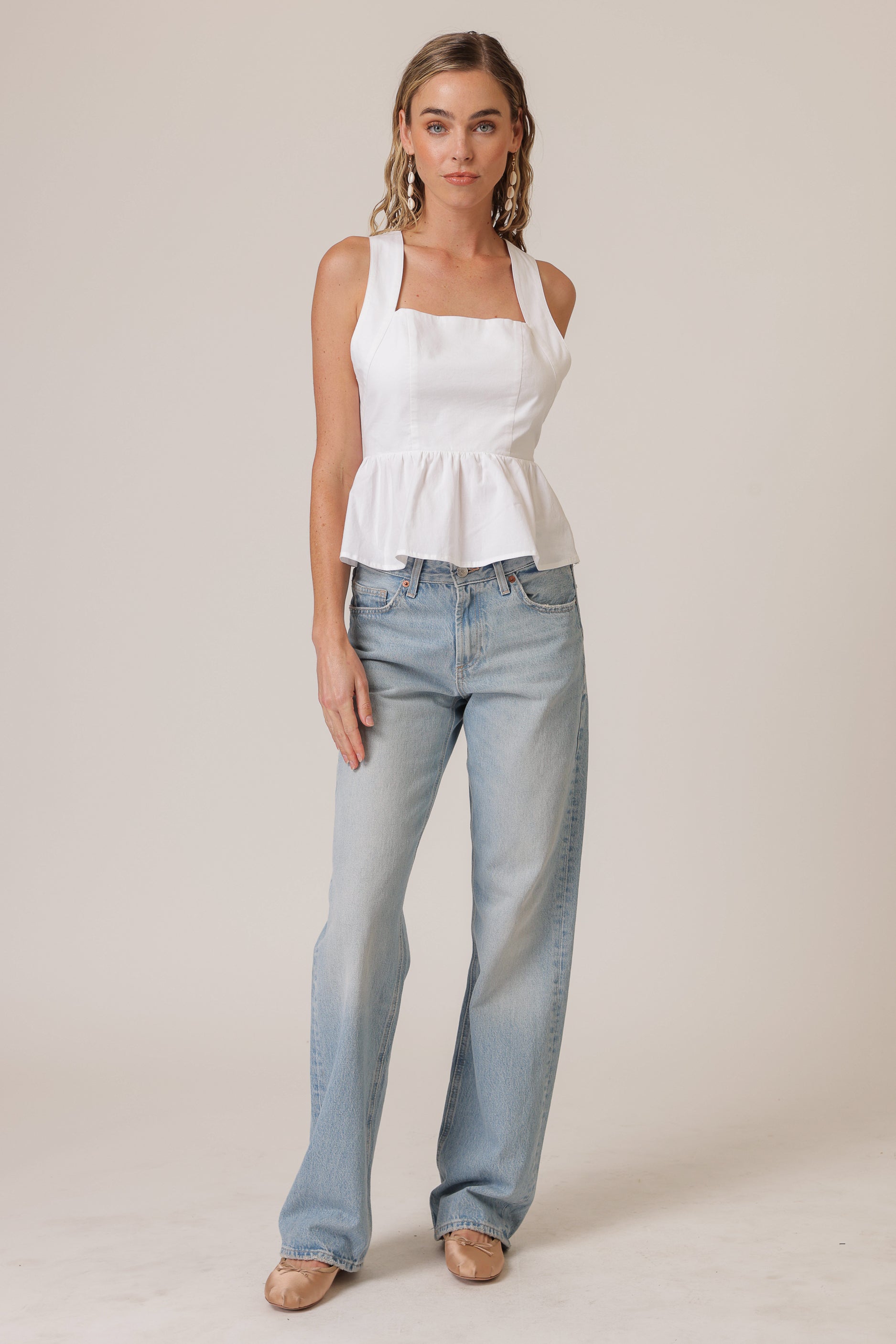 Essie peplum top – Line & Dot