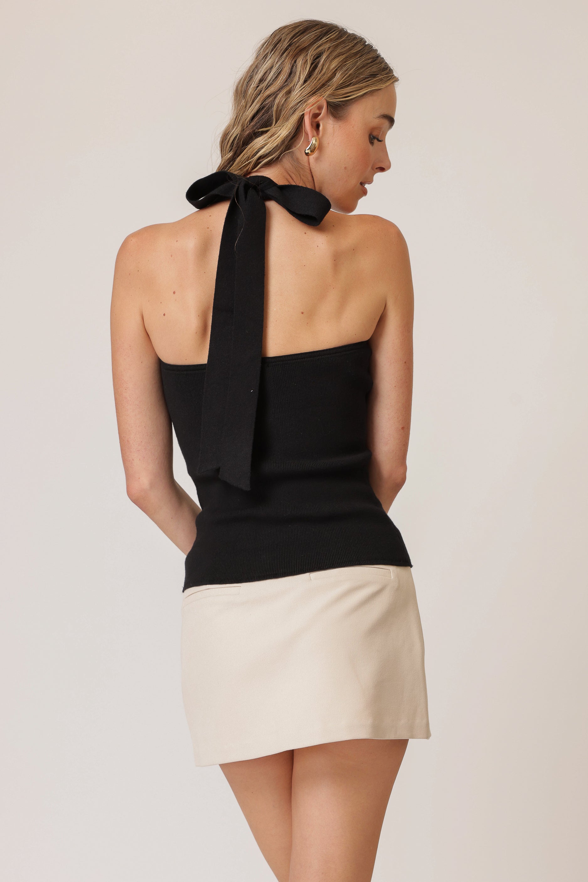Tanner halter sweater top – Line & Dot