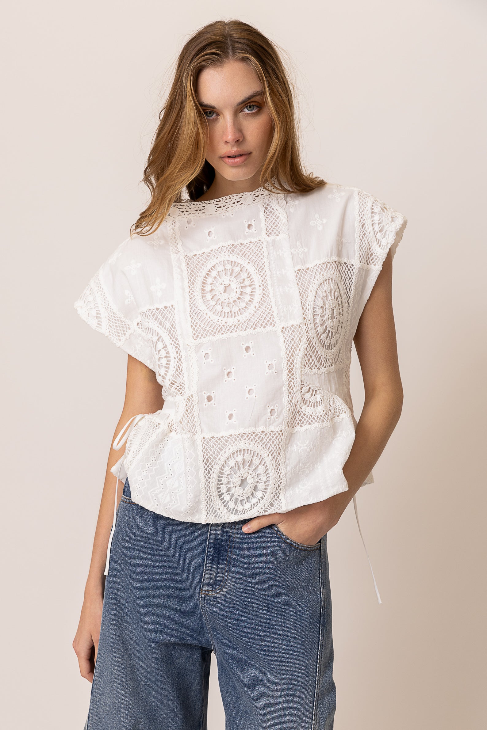 トップス wata tops BLANC Tori Top - Winston White