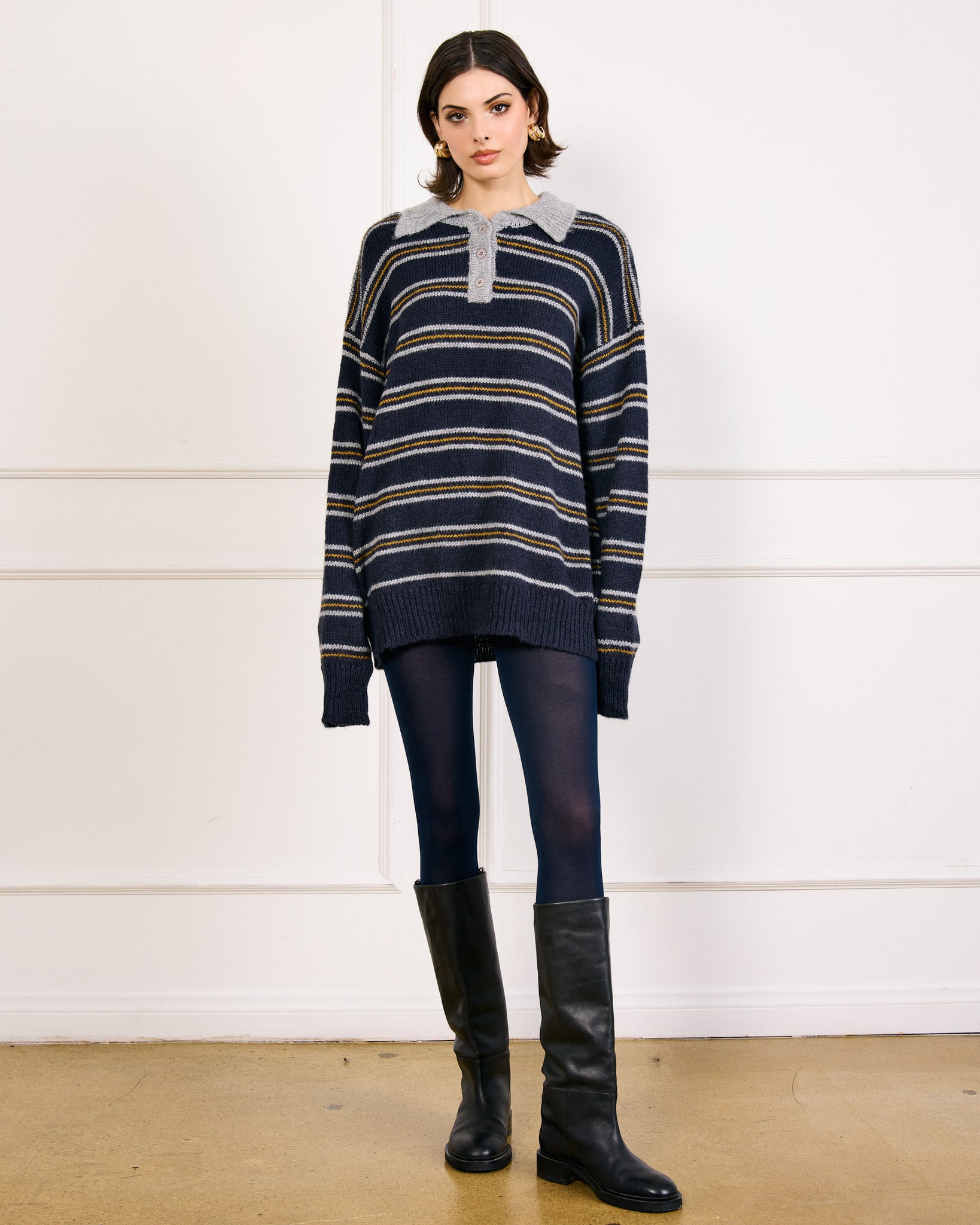 SUTTON STRIPED SWEATER