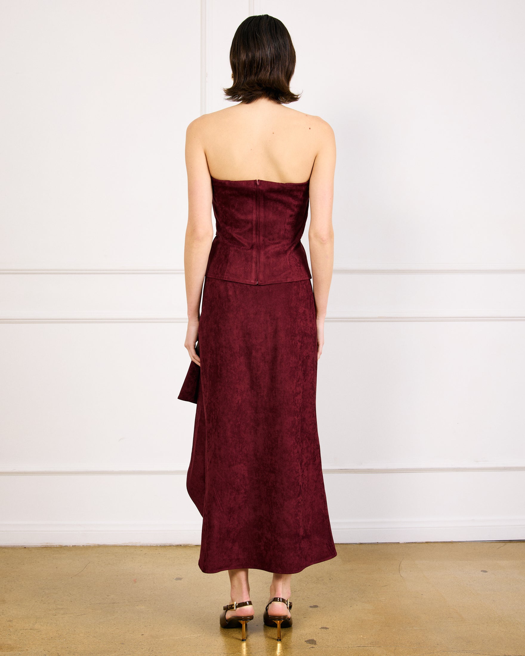 line and dot suede dress Line + Dot Women's Faux Suede Grommet Detail Back Lace Up Mini Dress Size Small