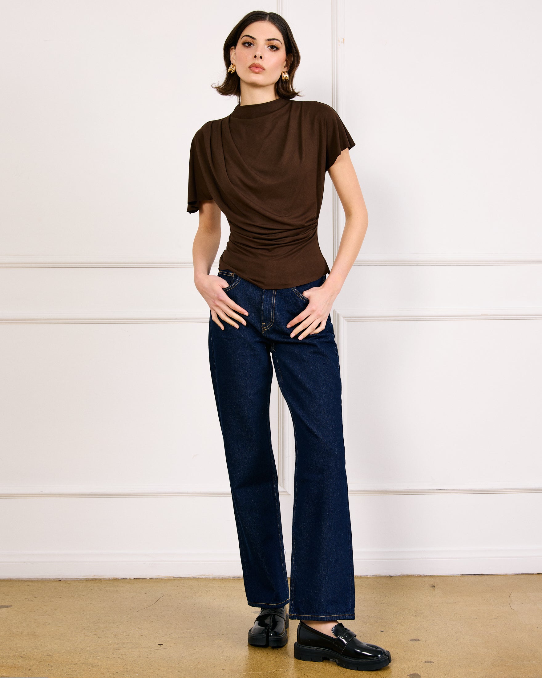Lior draped top – Line & Dot
