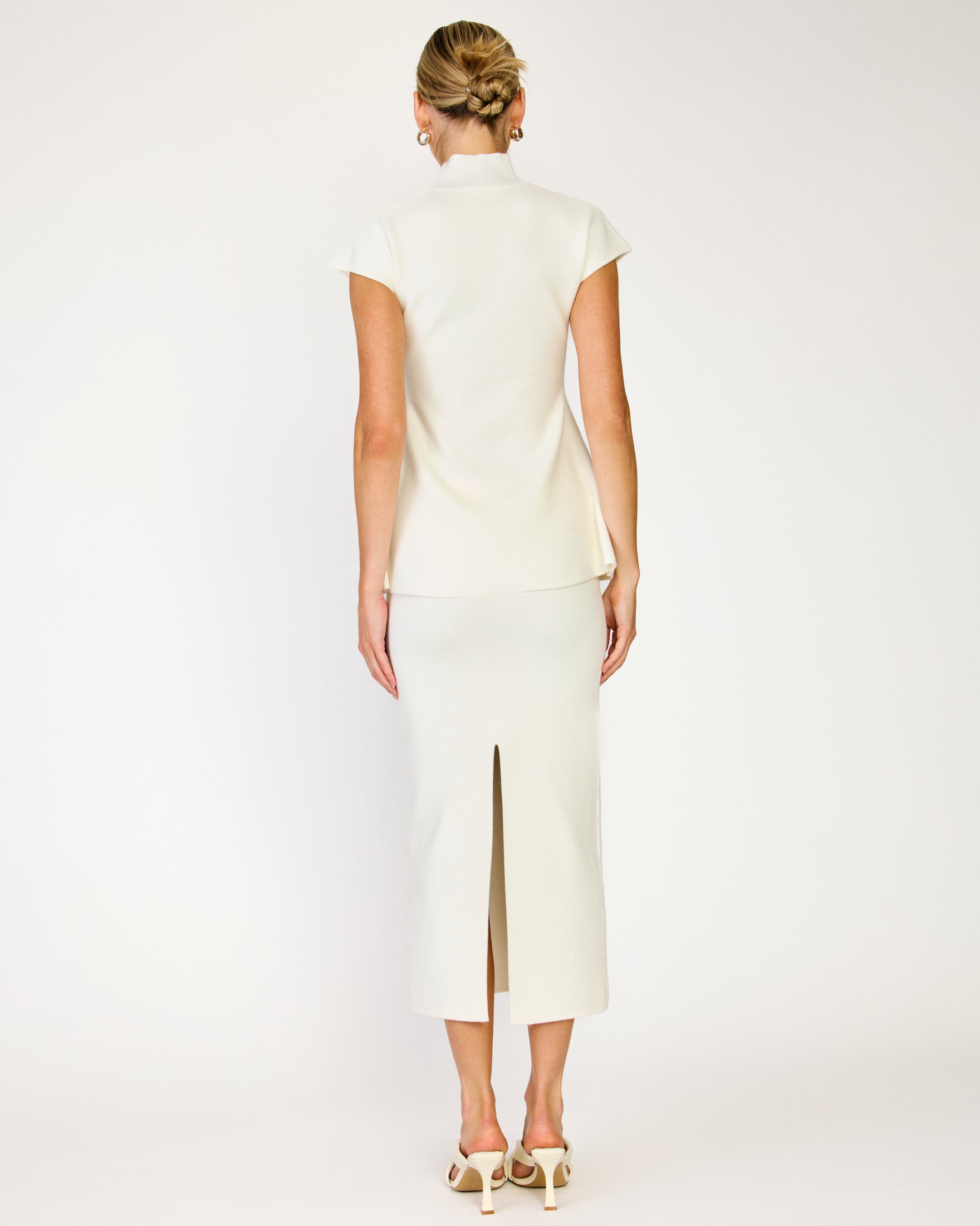 Druna knit peplum top – Line & Dot