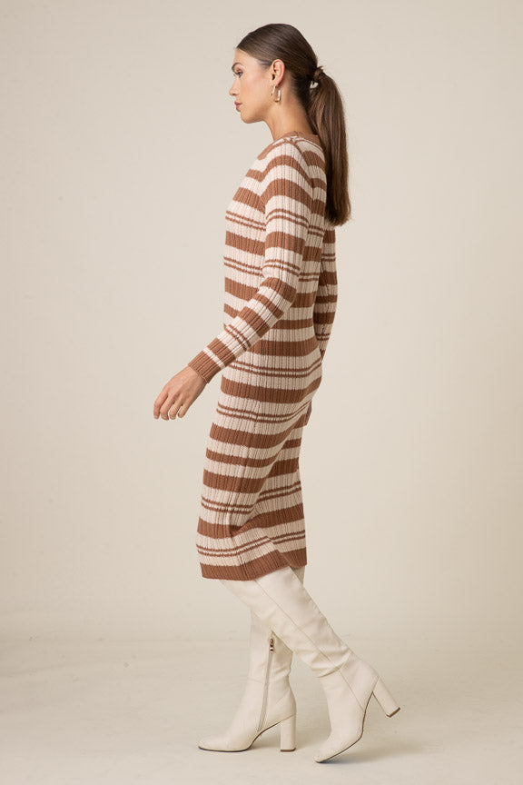 Duo striped sweater dress Line & Dot Duo striped sweater dress Line & Dot