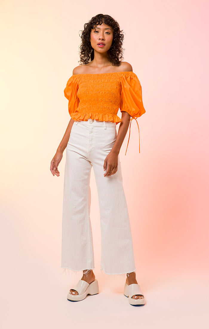 AMBER SMOCKED TOP – Line & Dot