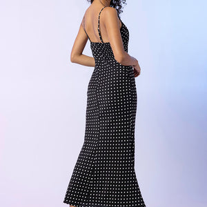 line and dot black dress Line & Dot