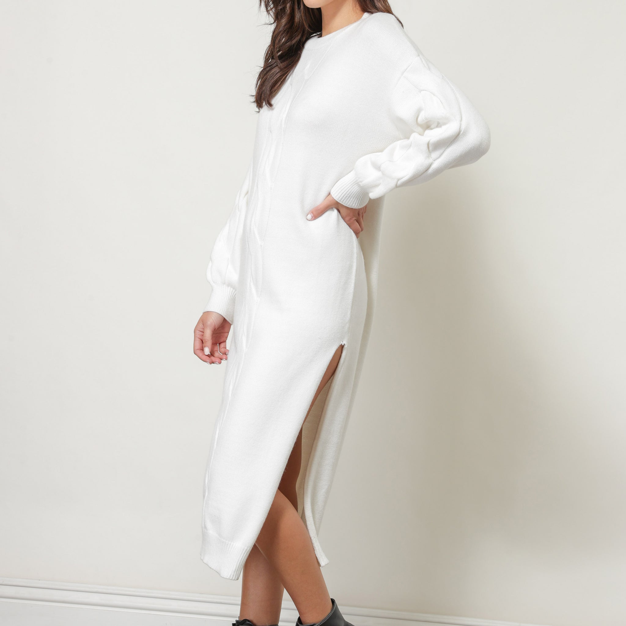 MAYA MAXI SWEATER DRESS – Line & Dot