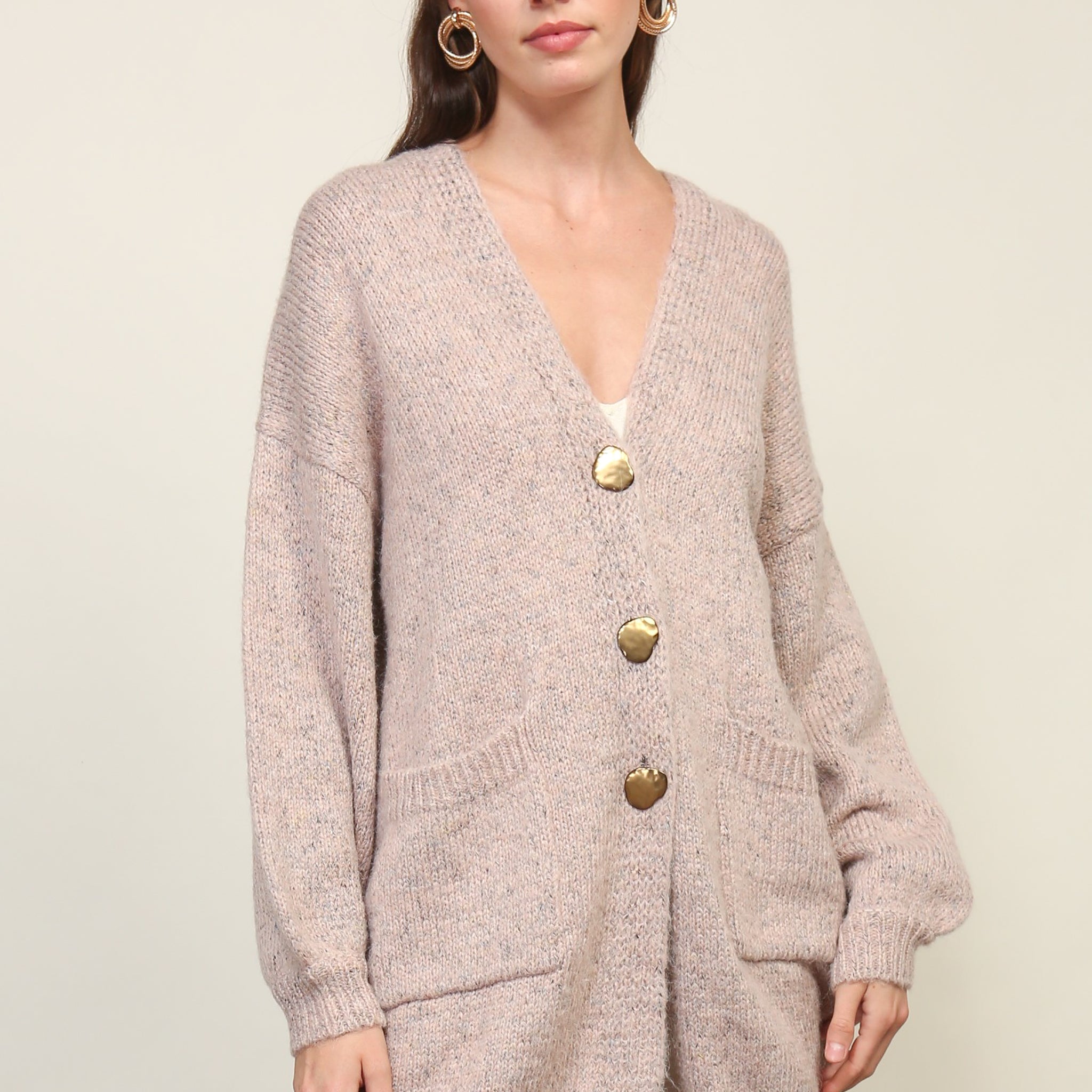JEMMA CARDIGAN WITH BUTTON DETAIL