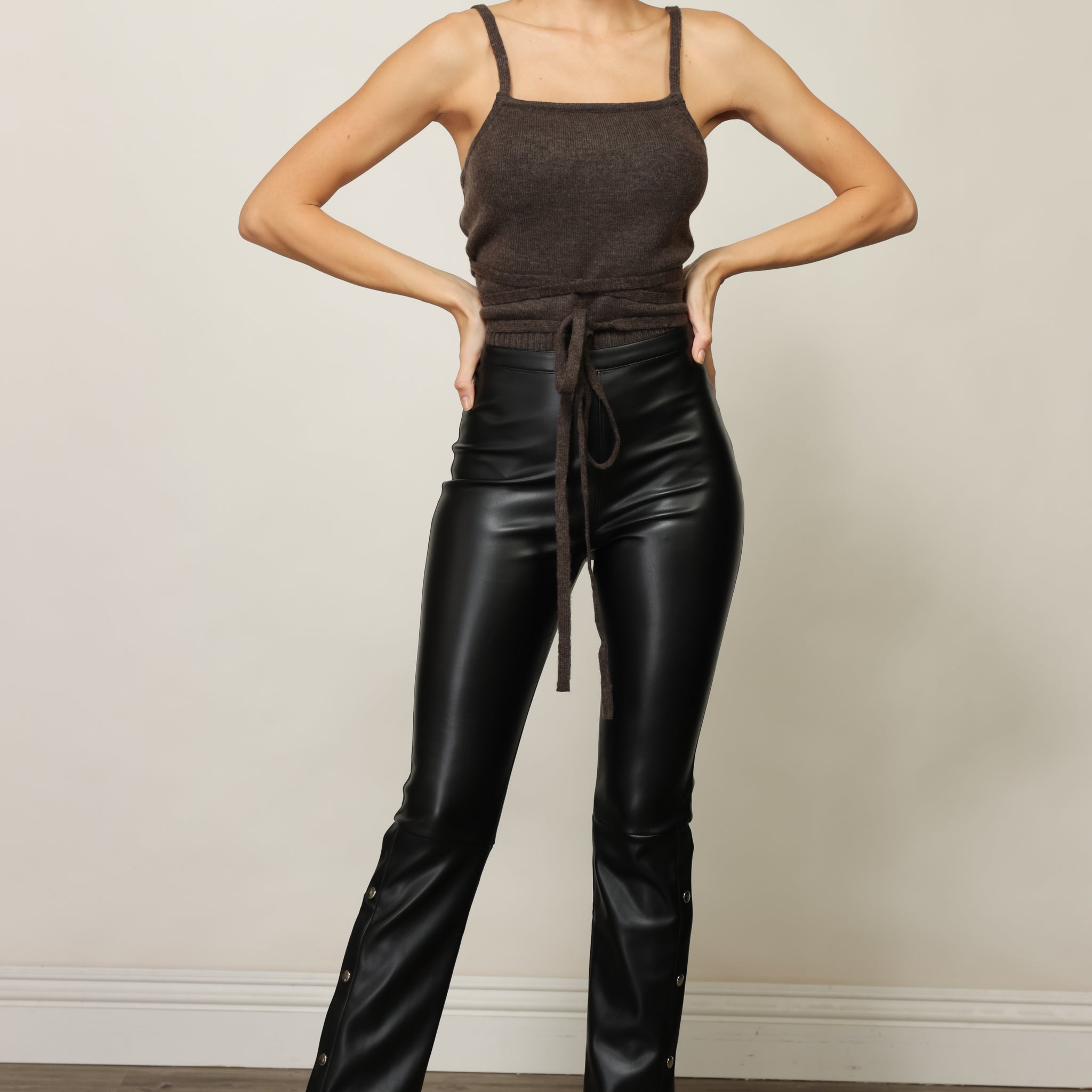 Leatherette Leggings  Vegan leather leggings, Leather leggings, Bottoms  pants