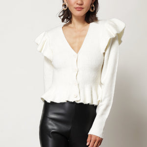 KATE SWEATER WITH RUFFLE