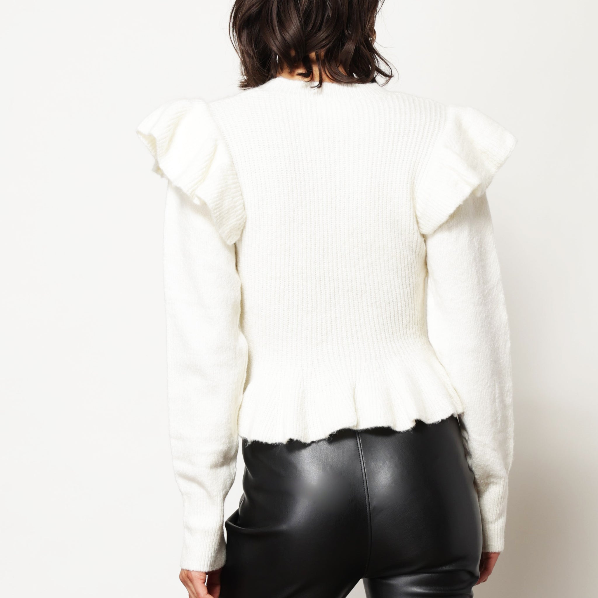 KATE SWEATER WITH RUFFLE