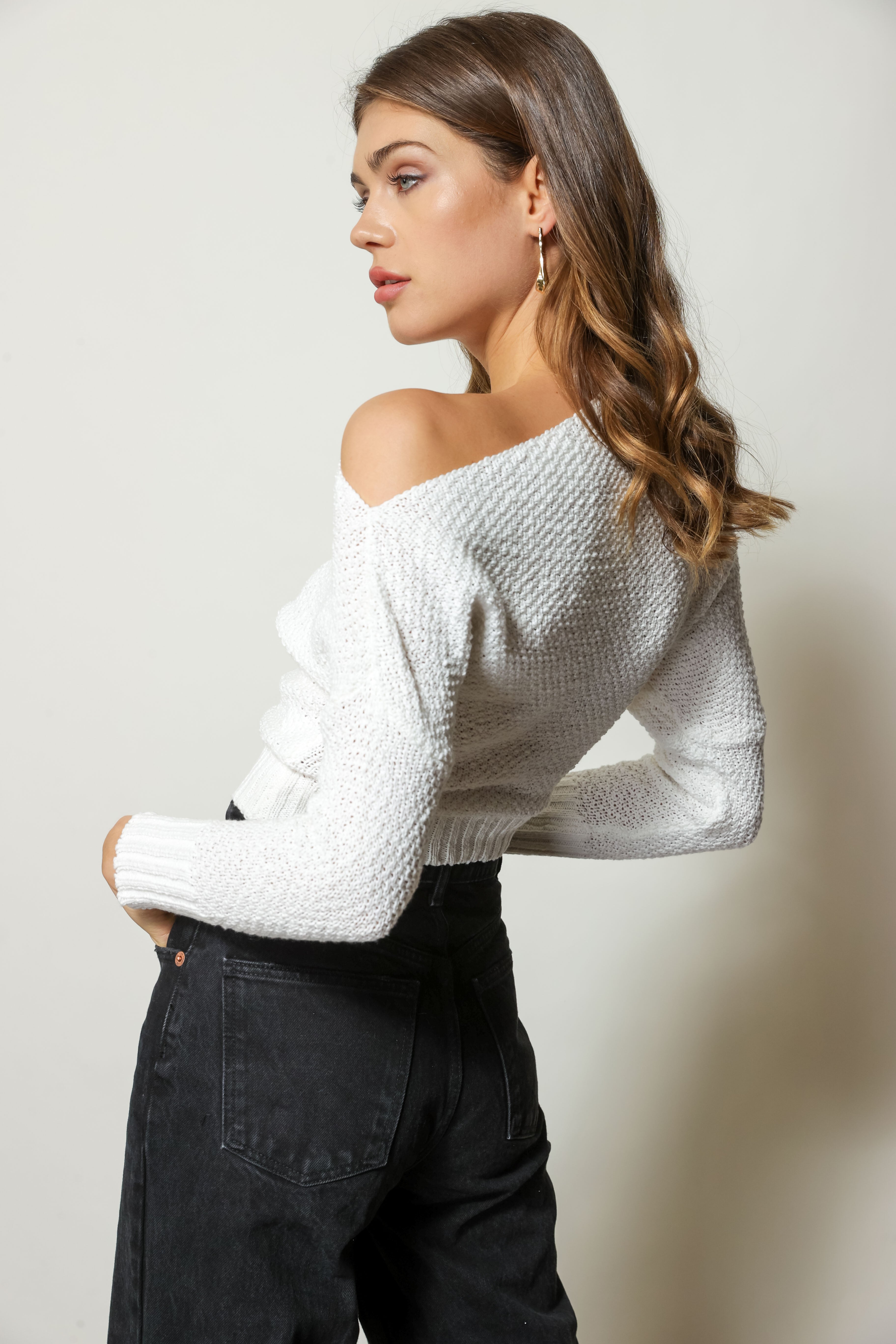 Line and dot deals jackson teddy sweater