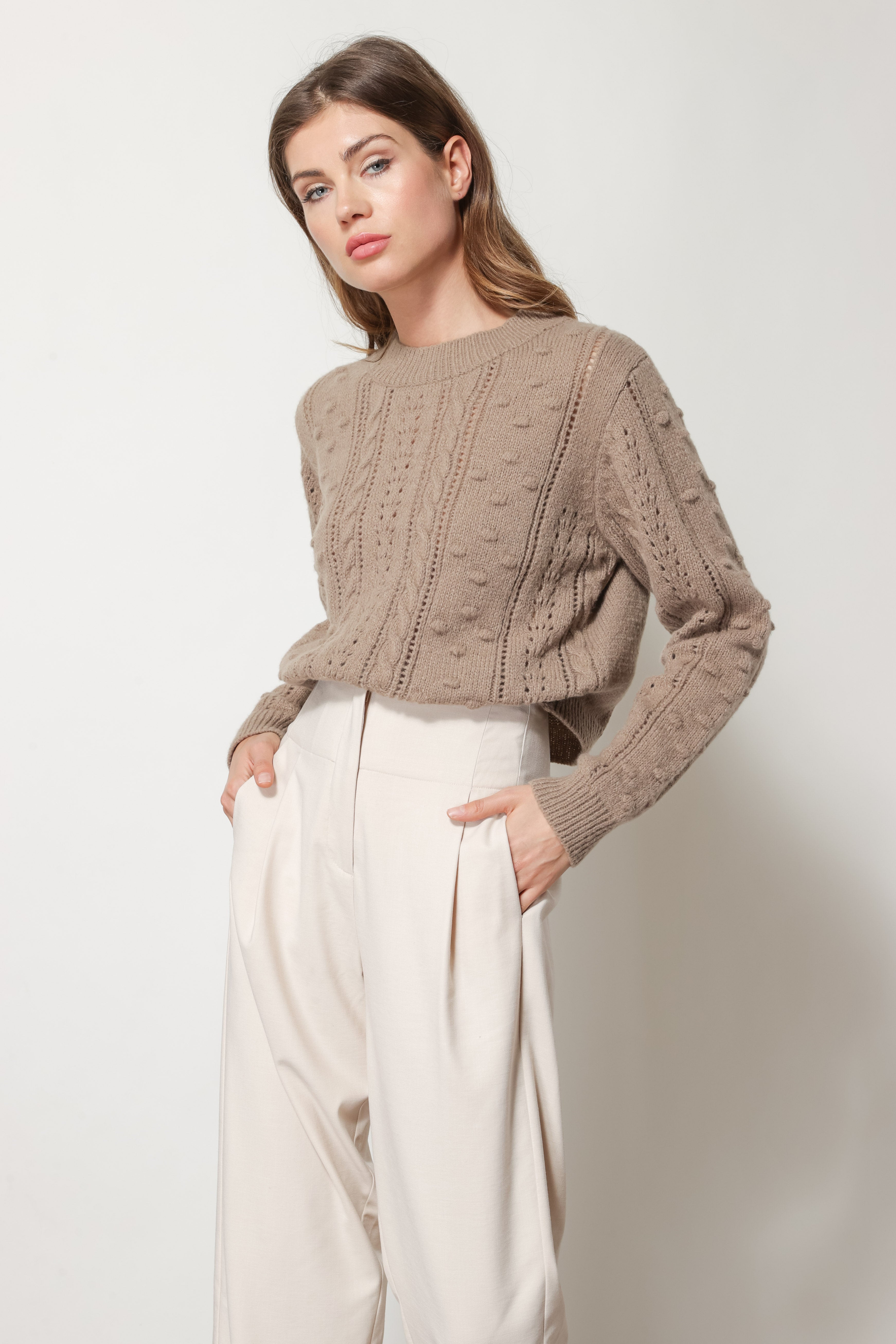 Line and dot shop jackson teddy sweater